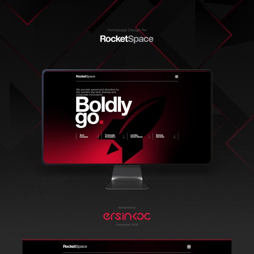 Landing page for RocketSpace