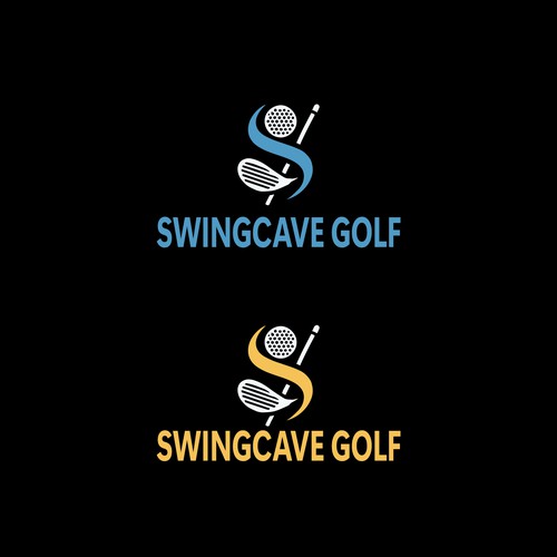 Modern Golf Swing Logo for Indoor Golf & Training Brand
