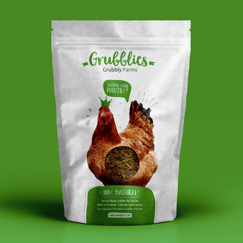 Product packaging for GrubblyFarms