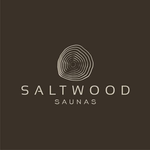 Design-led logo & brand identity for premium Australian coastal sauna brand (Saltwood)