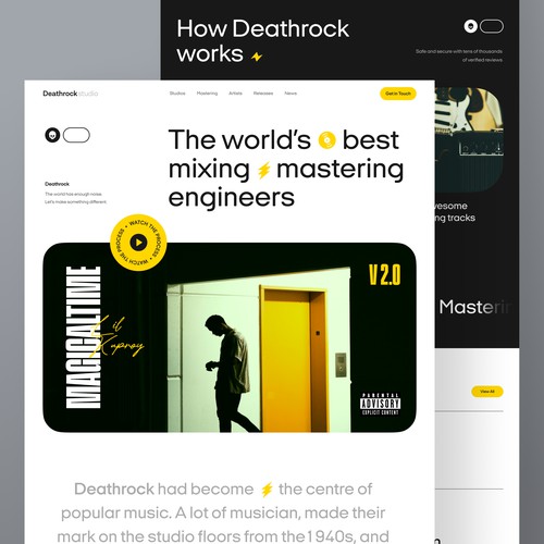 Deathrockstudio Landing Page