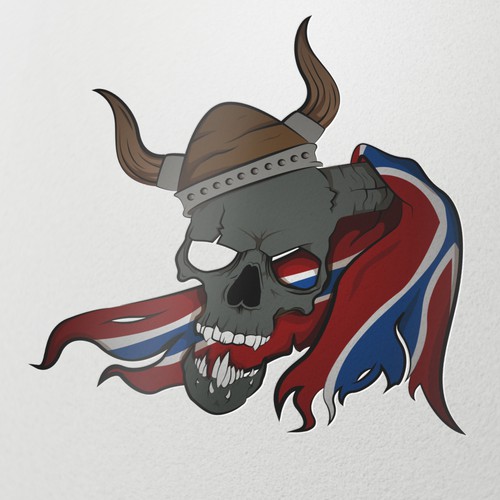 Norwegian Russ Viking Skull