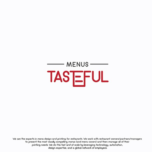 tasteful menu