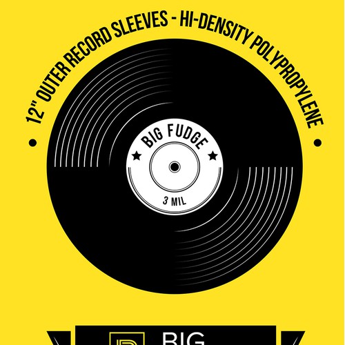 Sticker design for "Big Fudge"