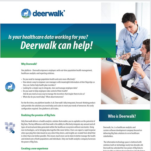 2 Page Brochure Design - US HealthCare