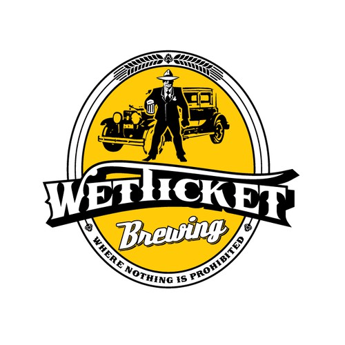 Logo for brewery inspired with prohibition law 