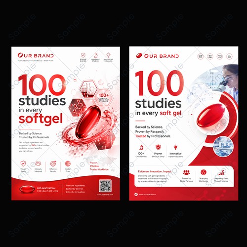 Flyer cover design, A4 portrait 1-page