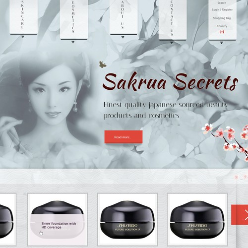 Cosmetics/Beauty [Web Design]