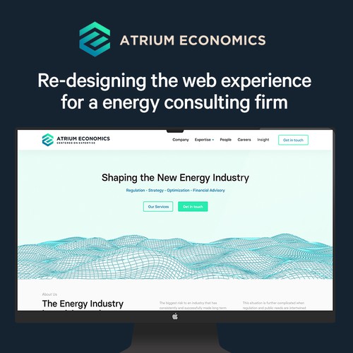 Clean & Minimal Website Design for Energy Consultants