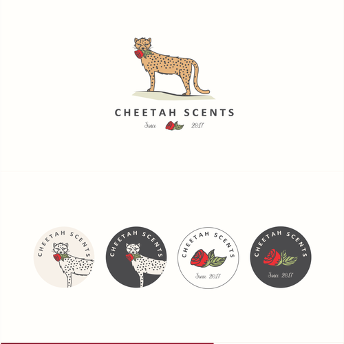 Beautiful illustration for a perfume store