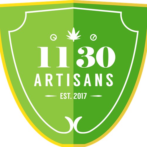 Logo concept for artisan cannabis dispensary.