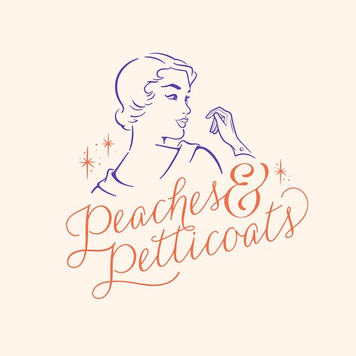 Peaches & Petticoats Logo