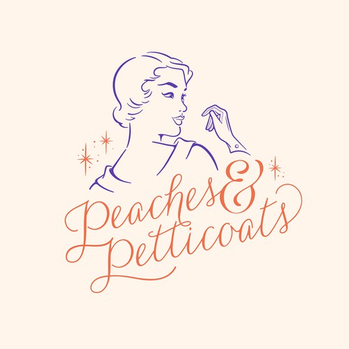 Peaches & Petticoats Logo