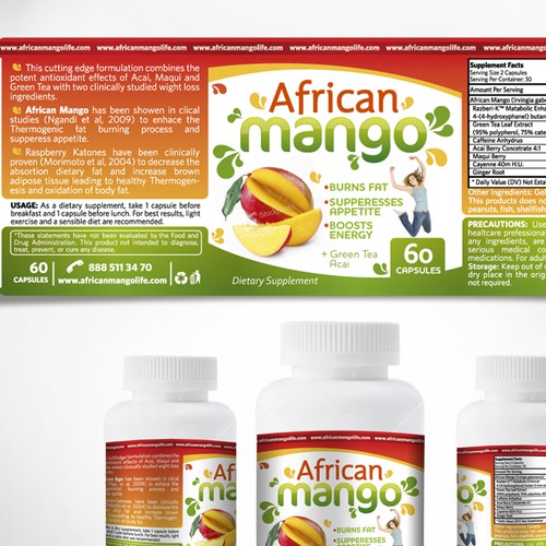 African Mango Life needs a new product label