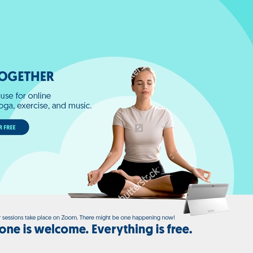 Online yoga training website 