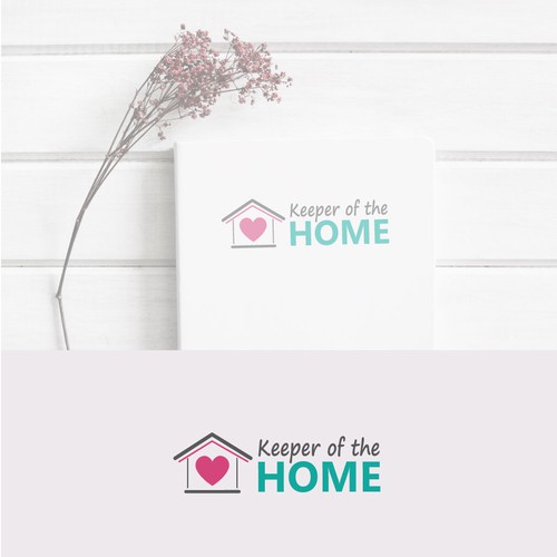 logo concept for  for a natural living website for moms