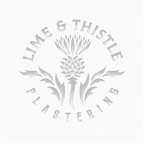 Logo for "lime & thistle plastering"
