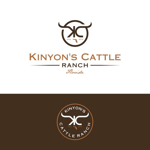 Cattle ranch logo