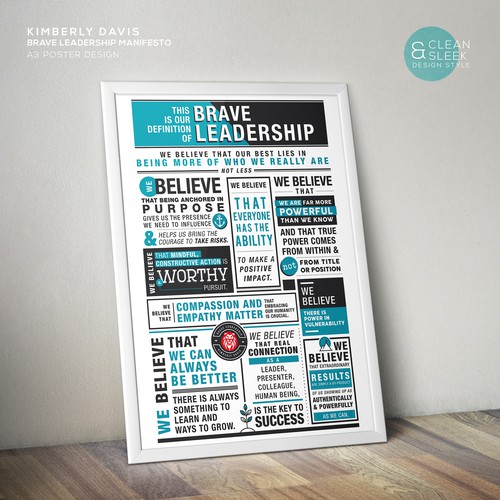 Poster Design for Brave Leadership