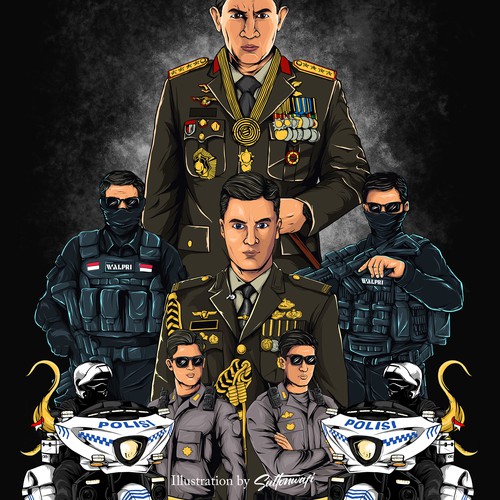 Project Custom Illustration for Police