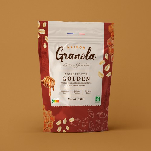 Modern Packaging for Organic Granola