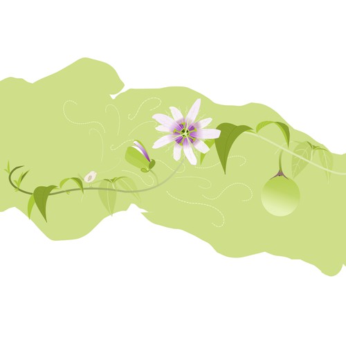 Create plant illustration for Blooming
