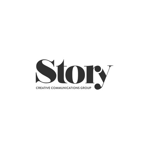 Create a vintage magazine-inspired modern logo for STORY Creative Communications Group!