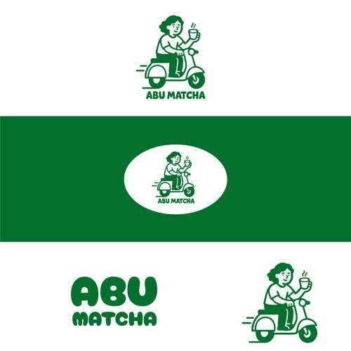 logo for a abu matcha delivery