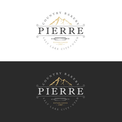 Classic logo design for artisan bakery 