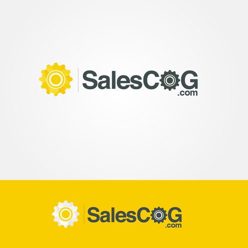 Create a logo with a cog in it for SalesCog.com
