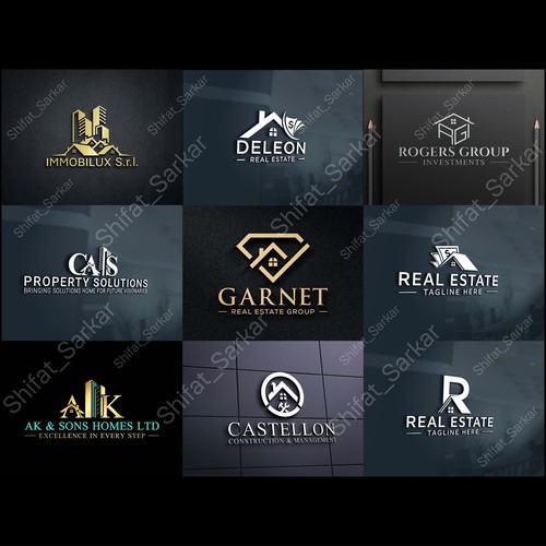 I Will Do Professional Real Estate, Realtor, Property, Mortgage, Building Construction Logo Design