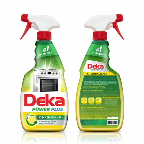 KITCHEN CLEANER - SLEEVE LABEL
