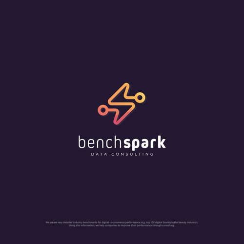 Logo concept for data consultancy benchmarking software