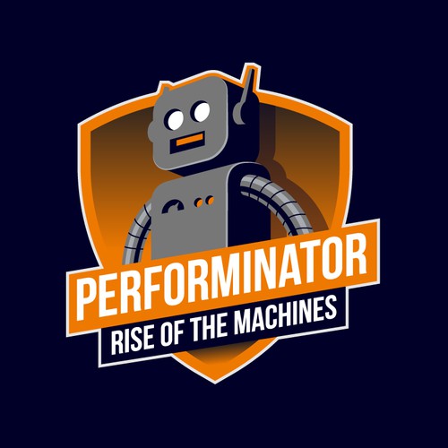Performinator logo contest robot logo