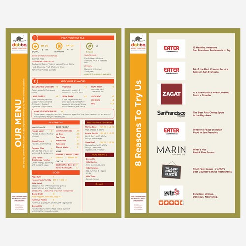 Restaurant Menu Design