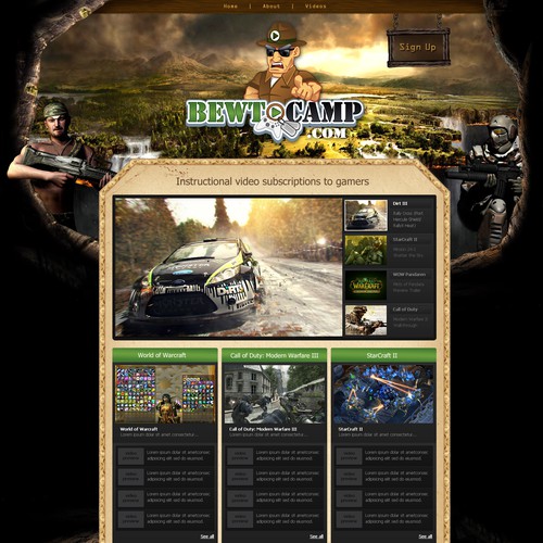 website design for Bewtcamp