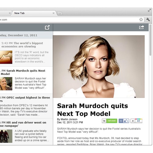 Design a news (RSS) web app