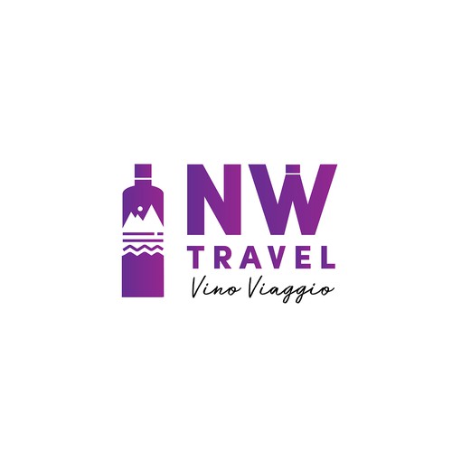 Logo for a travel wine agency
