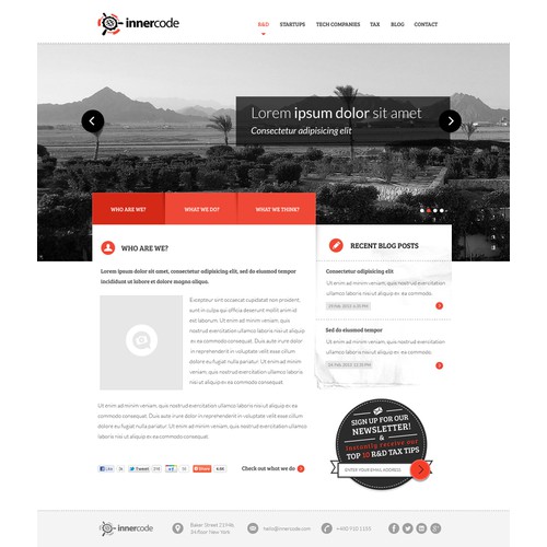 Webdesign for Innercode