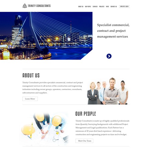 fresh contemporary yet professional website for boutigue consultancy