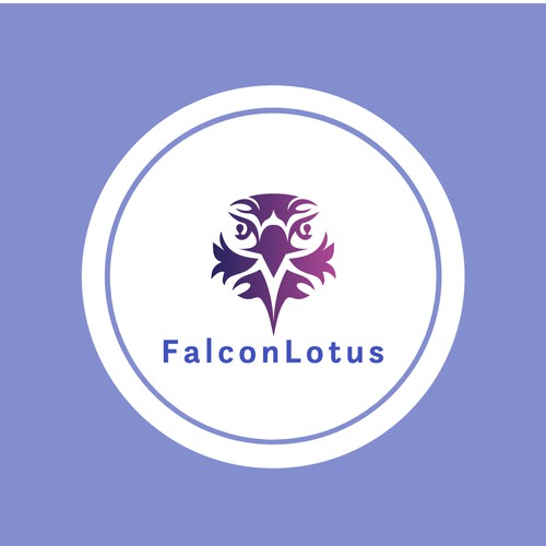 Powerful Falcon-Lotus branding