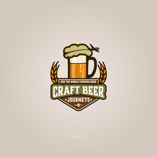 A unique logo of Craft Beer Journeys
