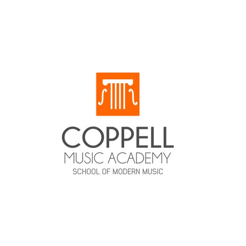 Logo for a music school