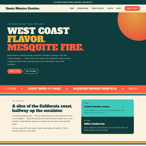 Santa Monica Cantina Design