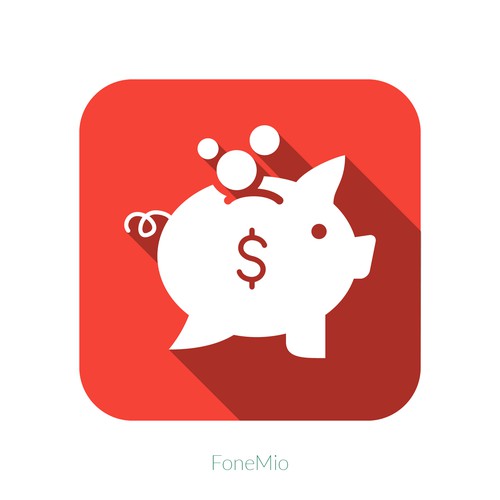 Icon for FoneMio is an app that combines voice chat and banking.