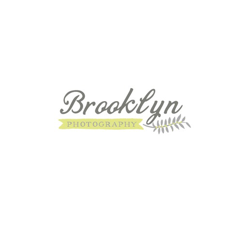 Vintage, shabby chic style logo for a photographer