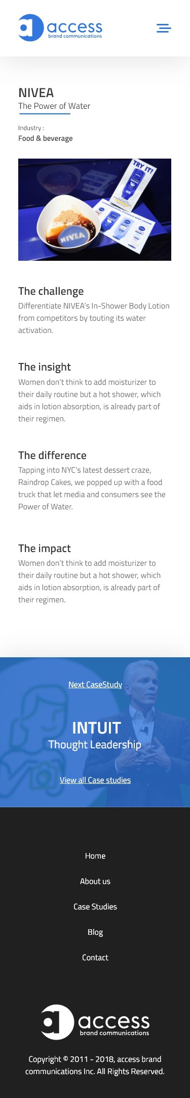 Design the new website of a Global Brand Communications Agency!