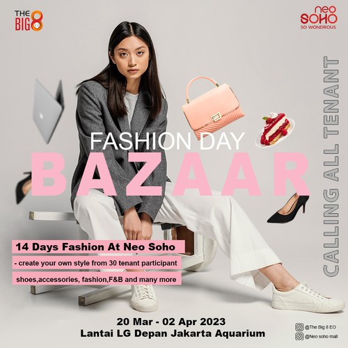 Flyer for fashion bazaar day
