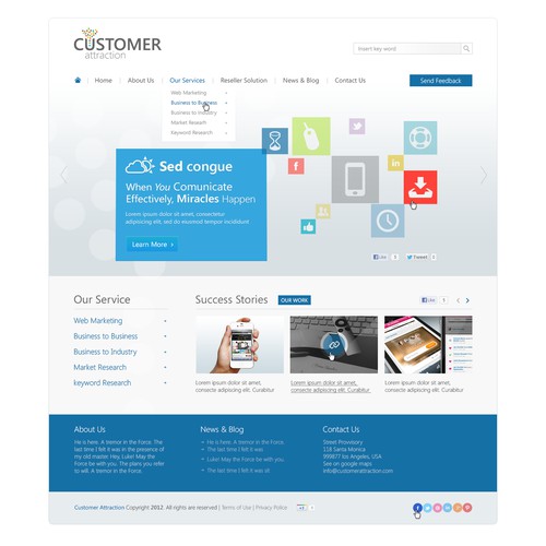 Help Customer Attraction with a new website design