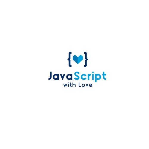 Create a capturing logo for a "JavaScript with Love"